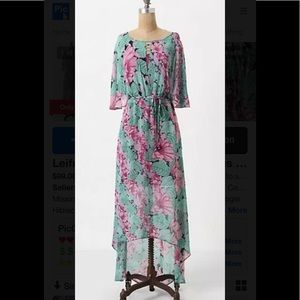 Anthropologie Leifnotes floral dress